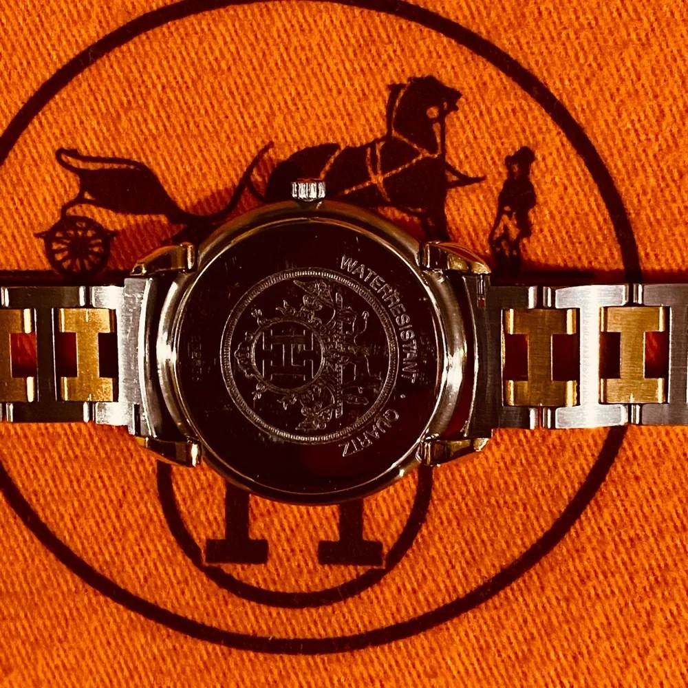🛑SOLD🛑 ⏰⏱🕰Authentic Hermes Two Tone Clipper Watch - Picture 5 of 16